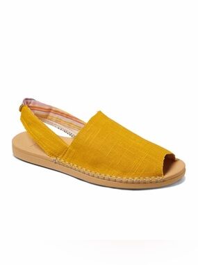 Reef Yellow Canvas Slip-On Sandal